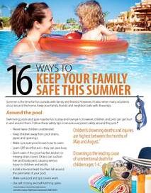 16 Ways to Keep Your Family Safe This Summer -TPG Atlanta