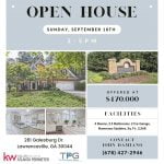 Open House in Lawrenceville 9/18